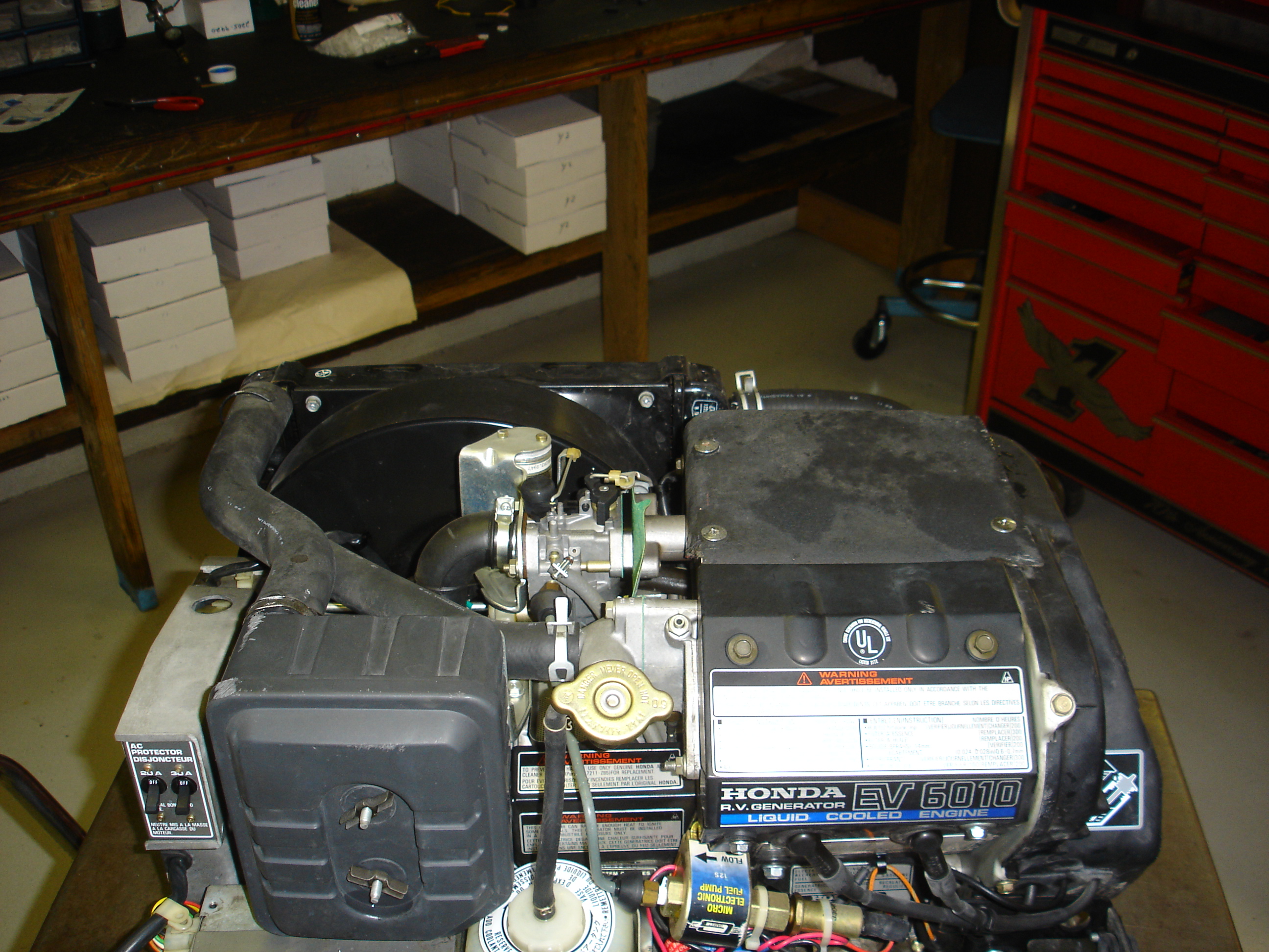 Honda ev6010 rv motorhome gas generator